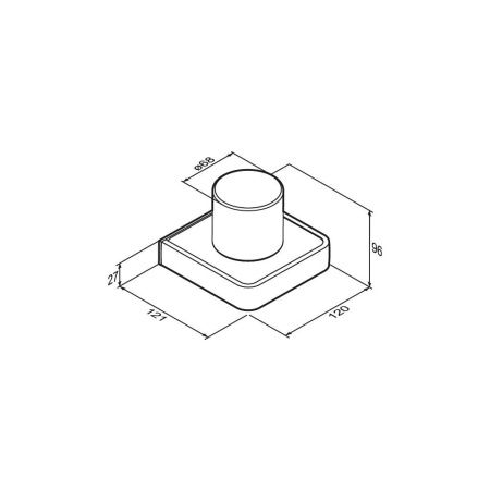 Стакан + держатель Damixa Jupiter DA7734300