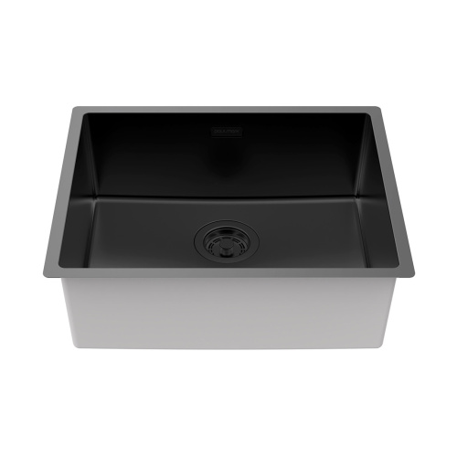 Мойка LASSAN 54 UNI, нерж. сталь, LA54-MBN, матовый черный NANO-PVD, 540х440мм, Paulmark - фото 2