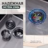 Кухонная мойка Splenka S704.7850.09 80х50 цвет серый поверхность матовая