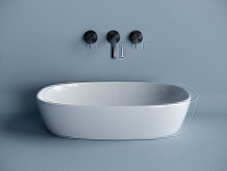 Раковина из сантехнического фарфора Ceramica Nova ELEMENT CN5039 60х40 накладная цвет белый без отверстий под смеситель