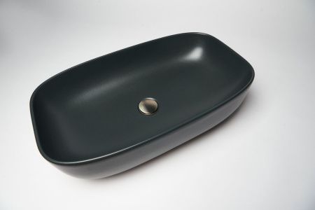 Раковина из сантехнического фарфора Galassia Dream 7300NEMT 70х40 накладная цвет черный