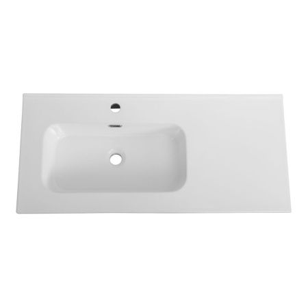 Раковина керамическая Cezares DUET CZR-8095-100-L 100х50 подвесная цвет белый 1 отверстие под смеситель