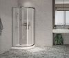 Душевой уголок Azario Ostin AZ-121 S А 100*100*195 100х100 стекло прозрачное профиль хром без поддона