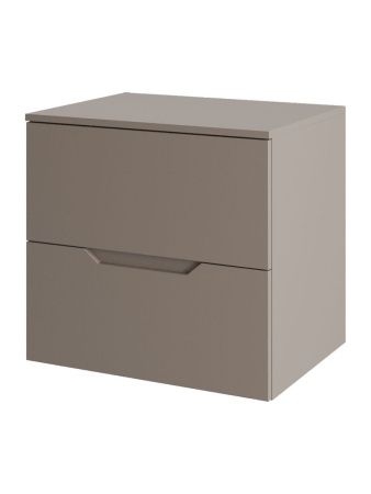 Тумба под раковину Orange Line Li-60TuLMDF 60х50 подвесная цвет серый