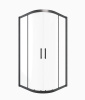 Душевой уголок Timo T46 90х90 стекло прозрачное профиль черный без поддона