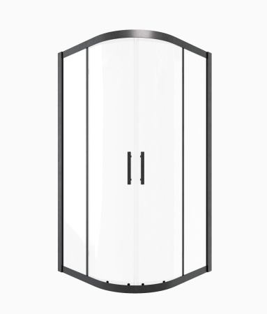 Душевой уголок Timo T46 90х90 стекло прозрачное профиль черный без поддона