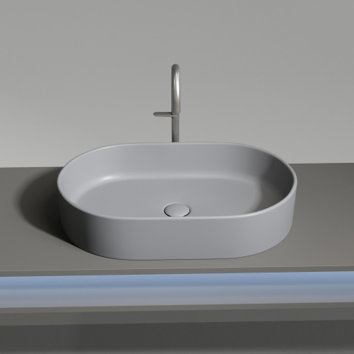 Раковина Ceramica Nova ELEMENT 61 см CN6048MH накладная цвет антрацит матовый - фото 3