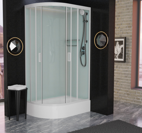 Душевая кабина Frank 129009 120х80 с крышей ориентация правая - фото 2 Душевая кабина Frank 129009 120х80 с крышей ориентация правая - фото 2