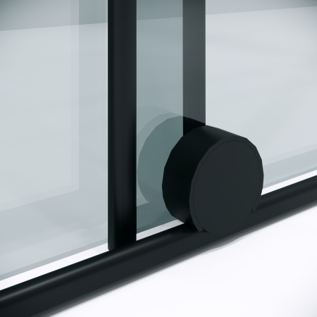 Душевая перегородка Niagara Nova NG-671-90BLACK 90х200 стекло прозрачное профиль черный матовый