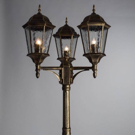 Садово-парковый светильник Arte Lamp Genova (Генова) A1207PA-3BN