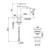 Смеситель Gattoni H2Omix7000 7005070C0 на биде хром