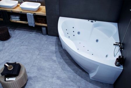 Ванна акриловая Aquatek Поларис-2 POL2-0000041 155х155 угловая угловая с каркасом без ручек