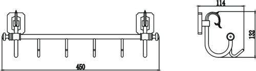 Крючок Savol S-006474 - фото 2
