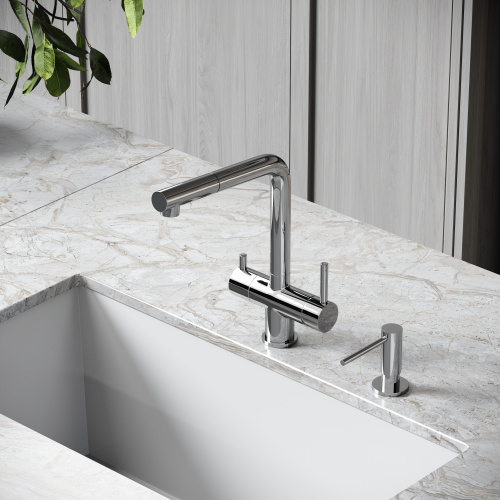 Смеситель для кухни Sancos Spin SC4015CH на мойку хром - фото 3