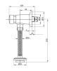 Смывное устройство для писсуара Santek Гала 1WH302089 цвет хром