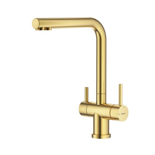 Смеситель для кухни Splenka S70 S70.61.03 на мойку золотой сатин - фото 2