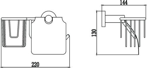Бумагодержатель Savol S-R08751 - фото 2