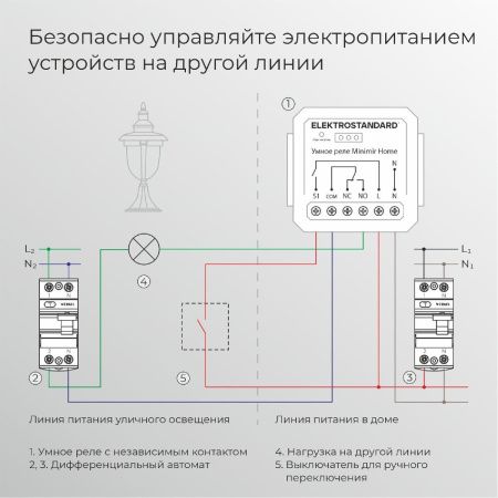Реле Умный дом с независимым контактом Elektrostandard 4690389206740