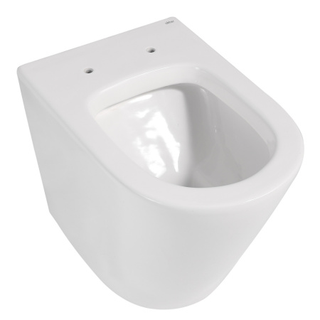 Унитаз приставной Abber Bequem AC1113 белый с сиденьем микролифт безободковый каскадный смыв