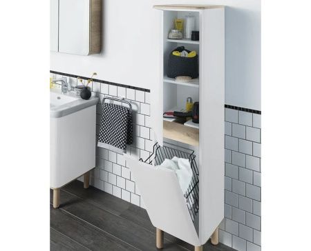 Шкаф-пенал Vitra Sento 60842 40х160 подвесной цвет белый