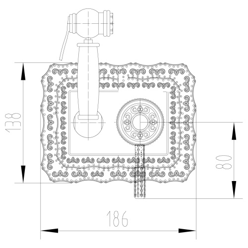 Гигиенический душ со смесителем LeMark Jasmine LM6619ORB черный бронзовый - фото 2