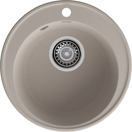 Кухонная мойка Granfest Quarz 08 песочный 48х48 цвет бежевый поверхность матовая