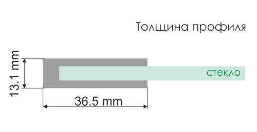 Боковая стенка WasserKRAFT Vils 56R 56R06-RP80 80x200 стекло прозрачное 8 мм - фото 2