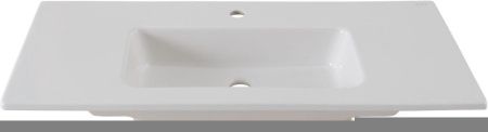 Раковина керамическая Allen Brau Fantasy 4.11027.20 100х50 полувстраиваемая цвет белый 1 отверстие под смеситель