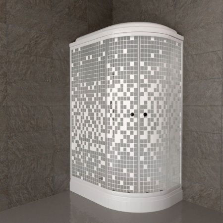 Душевая кабина Тритон Коралл Щ0000061817 120х80 асимметричная с крышей ориентация левая