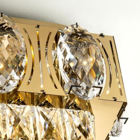 Люстра потолочная LED4U L9438-500-500 GD с УД