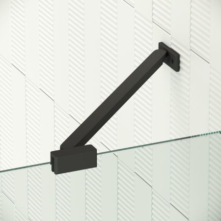 Душевой уголок Vegas-Glass AFA-F Retta AFA-F Retta 100*90 02М 05 R 100х90 стекло тонированное профиль черный без поддона