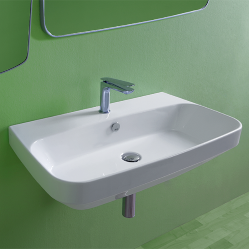 Раковина Simas Baden Baden 80 см BB12bi*1 подвесная цвет белый