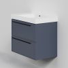 Тумба с раковиной La Fenice Elba TWIN NFNC-01-ELB-BG-80-2-3-80 80х50 подвесная цвет синий