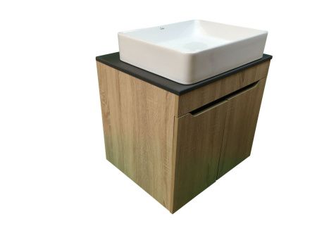 Тумба с раковиной Sintesi STL.W7023_SIN-LVB-APP-407 60х60 подвесная цвет коричневый