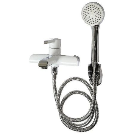 Смеситель для ванны и душа Haiba HB805-8 HB60805-8 настенный белый/хром