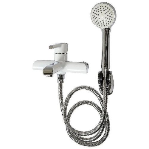 Смеситель для ванны и душа Haiba HB805-8 HB60805-8 настенный белый/хром - фото 2