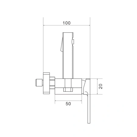 Гигиенический душ со смесителем Shevanik S6805-1 хром