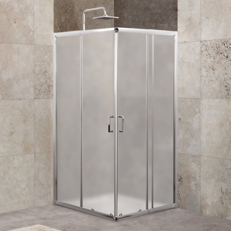 Душевой уголок BelBagno UNIQUE UNIQUE-A-2-85/100-M-Cr стекло матовое 5 мм