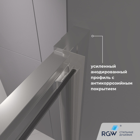 Душевая дверь RGW Classic (Класcик) 410911112-11 120х185 стекло прозрачное профиль хром