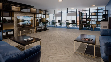 SPC ламинат Damy Floor LONDON 0137 Ливерпуль толщина 0.4 см 43 класс 615х123