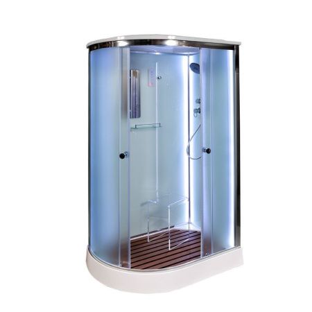 Душевая кабина AvaCan D012SRLED 120х90 асимметричная с крышей ориентация правая