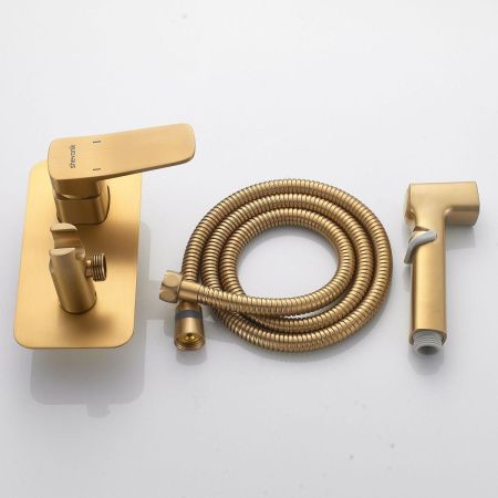 Гигиенический душ со смесителем Shevanik S9905G золото