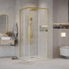 Душевая дверь Grossman Galaxy 1/2.K33.01.80.32.00 80х195 стекло прозрачное профиль золото глянцевое