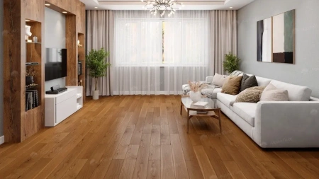 Инженерная доска Alpine Floor Studio Коричневый EW200-04 толщина 1.2 см 400х145