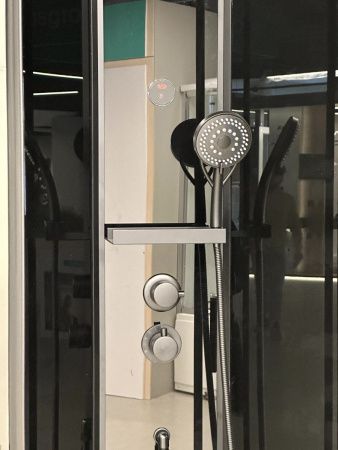 Душевая кабина Timo Premium ILMA902RB-roof-902R-T-STILMA-T-CH/C 120х80 асимметричная без крыши ориентация правая