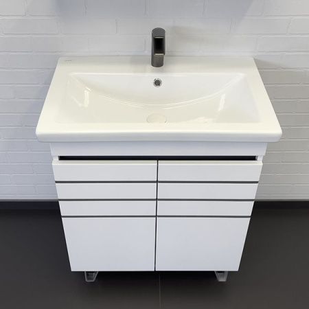 Тумба с раковиной Comforty Нарва 00-00015236CF 70х50 напольная цвет белый