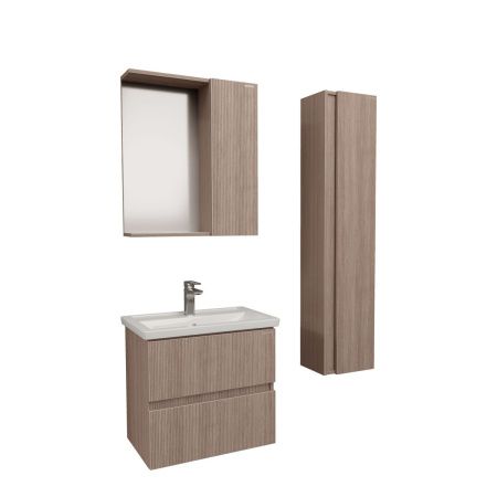 Шкаф-пенал Grossman Юнит 208012 30х140 подвесной цвет коричневый