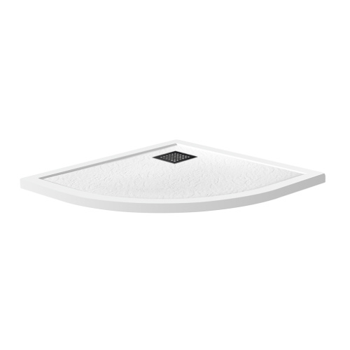 Душевой поддон BelBagno UNO TRAY-MR-UNO-R-90-550-35-W-NO 90х90 искусственный мрамор белый - фото 2