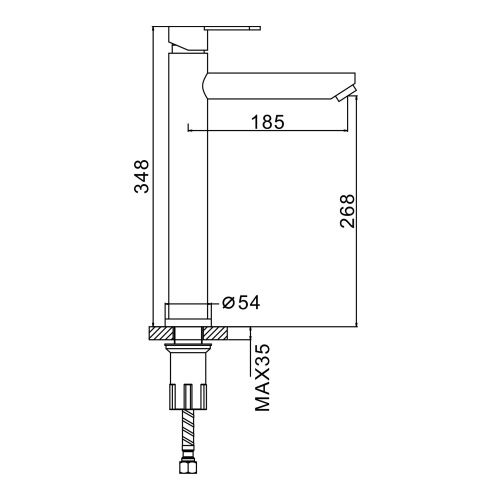 Смеситель для раковины Splenka S223 S223.15.05 на столешницу сатин - фото 3