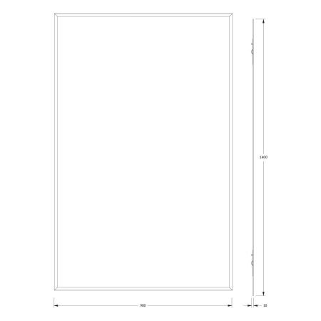 Зеркало Evoform Comfort BY 0951 90х140 подвесное